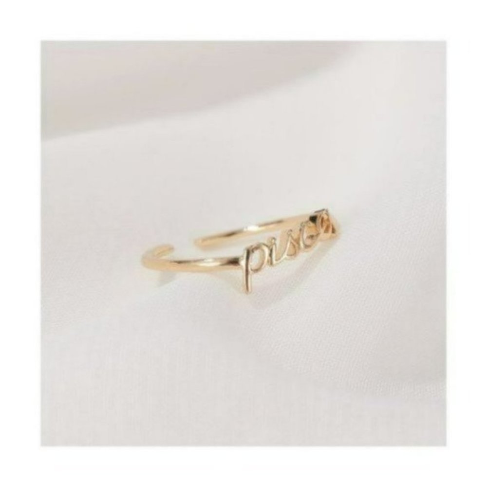 🆕Zodiac Jewelry - Pisces ♓️ 🐟 Ring
